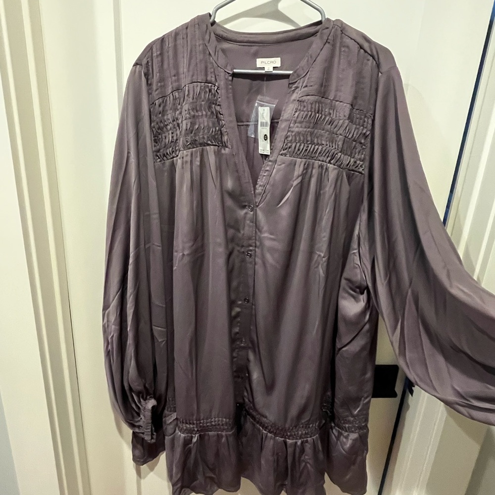 Elegant Brown Women's Dress